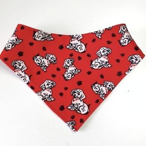 🐶 3 for $15 * Pablo Reversible Red Corduroy Snap On Dog Bandana